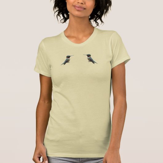 ルビーのつばさのハチドリの写真 Tシャツ (正面)
