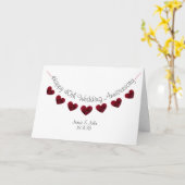 ルビーのバラのハートでおめでとう40周年記念 カード (黄色い花)