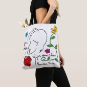 ルビーの上 tote bag トートバッグ (クローズアップ)