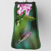 ルビーの喉が詰まったハミングバード – オリジナル写真 ゴルフヘッドカバー (回転90)