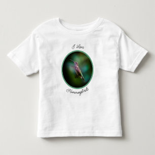 ルビーの喉が詰まったハミングバード – オリジナル写真 トドラーTシャツ