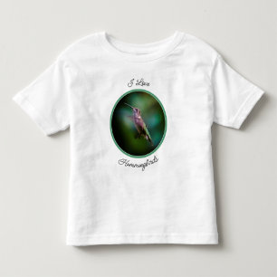 ルビーの喉が詰まったハミングバード – オリジナル写真 トドラーTシャツ