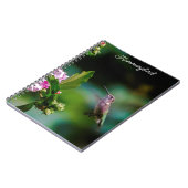 ルビーの喉が詰まったハミングバード – オリジナル写真 ノートブック (左側)