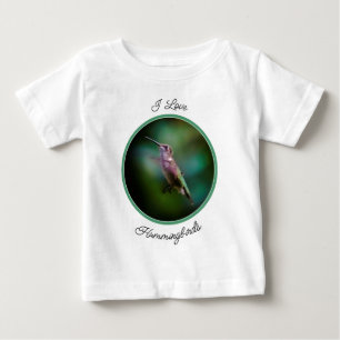 ルビーの喉が詰まったハミングバード – オリジナル写真 ベビーTシャツ