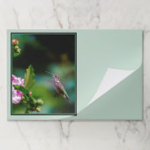 ルビーの喉が詰まったハミングバード – オリジナル写真 ペーパーパッド (折り畳み)