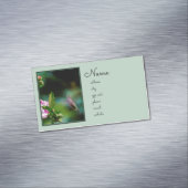 ルビーの喉が詰まったハミングバード – オリジナル写真 マグネット名刺 (インサイチュ)