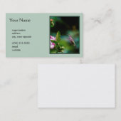 ルビーの喉が詰まったハミングバード – オリジナル写真 名刺 (正面/裏面)