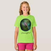 ルビーの喉が詰まったハミングバード – オリジナル写真 Tシャツ (正面フル)