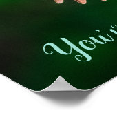 ルビーの喉にハミングバードこの得引用文 ポスター (角)