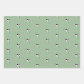 ルビーの喉のハミングバード ラッピングペーパーシート (正面2)