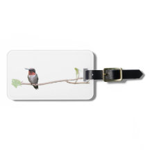 ルビーの喉の詰まったハミングバパーソナライズされたード