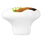 ルビーの喉を張ったハミングバード セラミックノブ (側面)