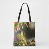 ルビーの喉を張ったハミングバード トートバッグ (正面)