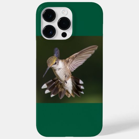 ルビーの喉を張ったハミングバード Case-Mate iPhoneケース (裏面)