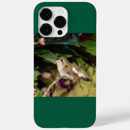 ルビーの喉を張ったハミングバード Case-Mate iPhoneケース (裏面)
