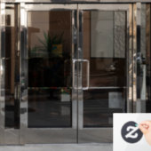 ルビーの喉を通したハミングバフェイクードステンドグラス ウィンドウサイン (オフィスドア)