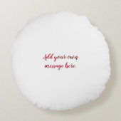 ルビーの結婚アニバーサリーケーキデザイン ラウンドクッション (裏面)