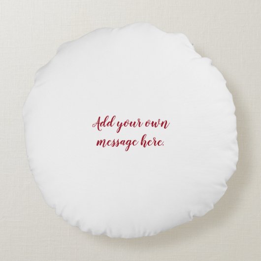 ルビーの結婚アニバーサリーケーキデザイン ラウンドクッション (裏面)