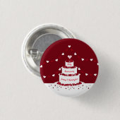 ルビーの結婚アニバーサリーケーキデザイン 缶バッジ (正面&裏面)