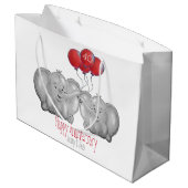 ルビーの結婚アニバーサリーゾウ ラージペーパーバッグ (裏面アングル)