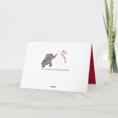 ルビーの結婚結婚記念日の妻エレファントカード40枚 カード (裏面)