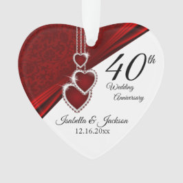 ルビーの結婚40周年記念の思い出 オーナメント