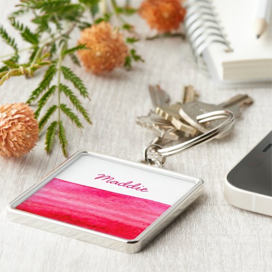 ルビーの赤い水色 キーホルダー (側面)