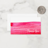 ルビーの赤い水色 ノートカード (正面/裏面インサイチュ)