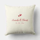 ルビーの輝き ファーストクリスマス 結婚記念 オーダーメイド クッション (裏面)