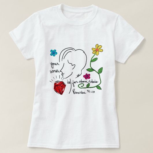 ルビーよりもはるかに貴重なTシャツ Tシャツ (デザイン正面)