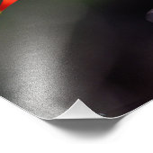 ルビーを使ったハミングバードと(鳥)ショウジョウコウカンチョウ登山家 フォトプリント (角)