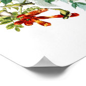 ルビーを使ったハミングバードオードボンバーズアメリカ ポスター (角)