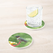 ルビーを使ったハミングバード撮影 コースター (側面)