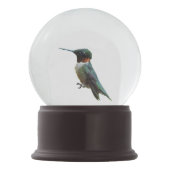 ルビーを使ったハミングバード撮影 スノーグローブ (裏面)