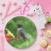ルビーを使ったハミングバード撮影 ペーパープレート (パーティー)