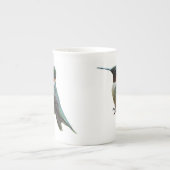 ルビーを使ったハミングバード撮影 ボーンチャイナマグカップ (正面)