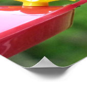 ルビーを使ったハミングバード撮影 ポスター (角)