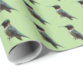 ルビーを使ったハミングバード撮影 ラッピングペーパー (ロールコーナー)