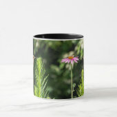 ルビーを使ったハミングバード「花の中」 マグカップ (中央)