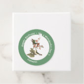 ルビーを使ったハミングバード、誕生日またはその他のパーティー フェイバータグ (インサイチュ)