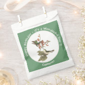 ルビーを使ったハミングバード、誕生日またはその他のパーティー フェイバーバッグ (クリップ留めされた状態)