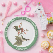 ルビーを使ったハミングバード、誕生日またはその他のパーティー ペーパープレート (パーティー)