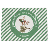 ルビーを使ったハミングバード、誕生日またはその他のパーティー ラージペーパーバッグ (正面)