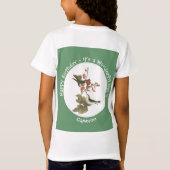 ルビーを使ったハミングバード、誕生日またはその他のパーティー Tシャツ (裏面)