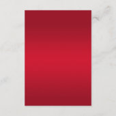 ルビーエレガントレッド&シルバーグリッター結婚ズ詳細 エンクロージャーカード (裏面)