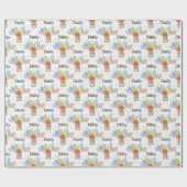 ルビーカバリヤキングチャールズスパニエル犬誕生日 ラッピングペーパー (フラット)