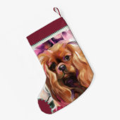 ルビーカヴァリエクリスマスストッキング|赤ターコイズ スモールクリスマスストッキング (裏面 (吊り時))