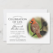 ルビーカーディナル | 追悼式 | 命の祝祭 招待状 (正面)