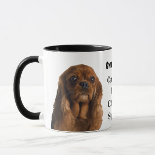 ルビーキャバリエのキングチャールズスパニエル犬 マグカップ
