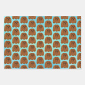 ルビーキャリバリーキングチャールズスパニエル犬ギフト ラッピングペーパーシート (正面)